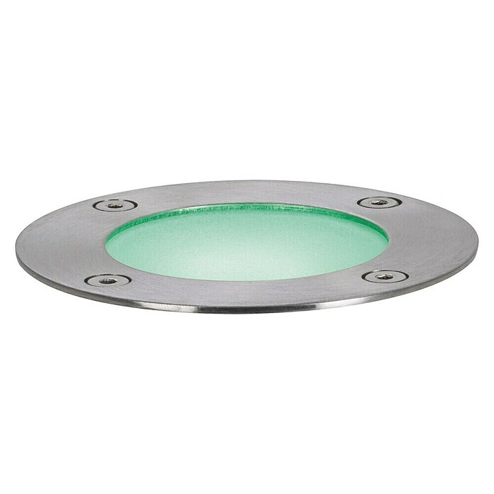 Paulmann Plug & Shine Foco para el suelo (3,6 W, Plateado, Ø x Al: 9,6 x 9,2 cm)