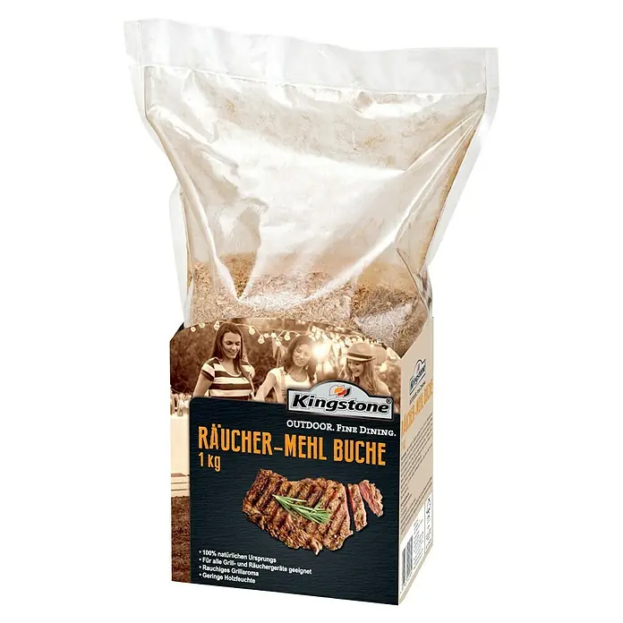 Räuchermehl Buche 3000g Mehl 0,4 - 1,0 Mm + Wacholder