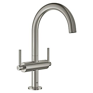 Grohe Atrio Waschtischarmatur L-Size (Hebelgriff, Supersteel, Matt)