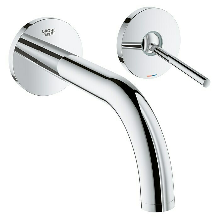 Grohe Atrio Wand-Waschtischarmatur M2-Loch, Chrom, Glänzend Right Side View