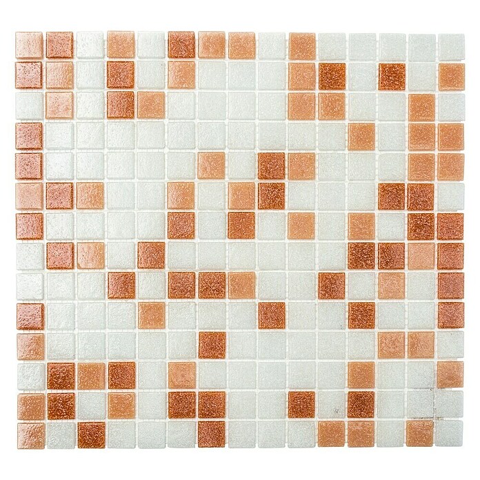 Mosaikfliese Quadrat Mix GM A 155 (32,7 x 30,5 cm, Braun/Weiß, Matt) | BAUHAUS