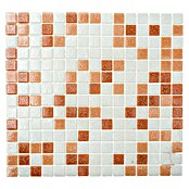 Mosaikfliese Quadrat Mix GM A 155 (32,7 x 30,5 cm, Braun/Weiß, Matt) | BAUHAUS