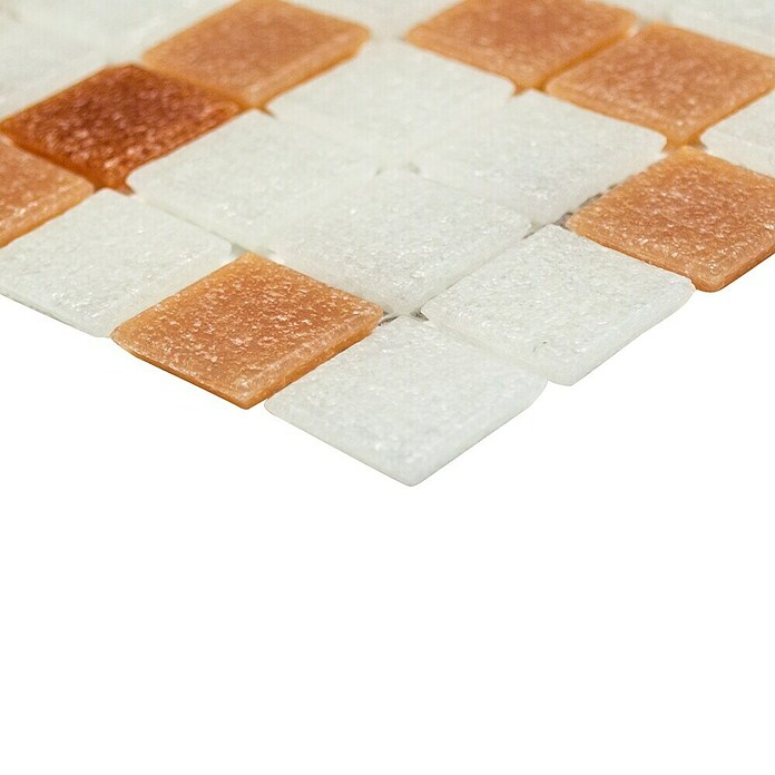 Mosaikfliese Quadrat Mix GM A 155 (32,7 x 30,5 cm, Braun/Weiß, Matt) | BAUHAUS