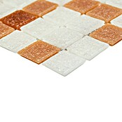 Mosaikfliese Quadrat Mix GM A 155 (32,7 x 30,5 cm, Braun/Weiß, Matt) | BAUHAUS