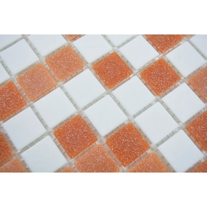 Mosaikfliese Quadrat Mix GM A 155 (32,7 x 30,5 cm, Braun/Weiß, Matt) | BAUHAUS