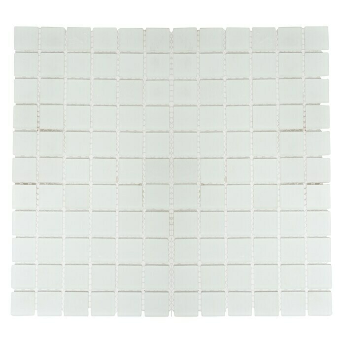 Mosaikfliese Quadrat Crystal CM 4045 (32,7 x 30,2 cm, Weiß, Matt) | BAUHAUS