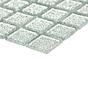 Mosaikfliese Quadrat Crystal CM 4SB6 (32,7 x 30,2 cm, Silber, Glänzend) | BAUHAUS