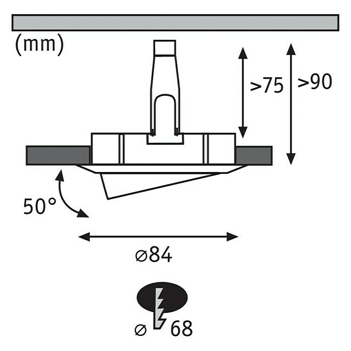 Paulmann Led-inbouwverlichtingset (6,5 W, Wit, Diameter: 8,4 cm, 3 stk., GU10)