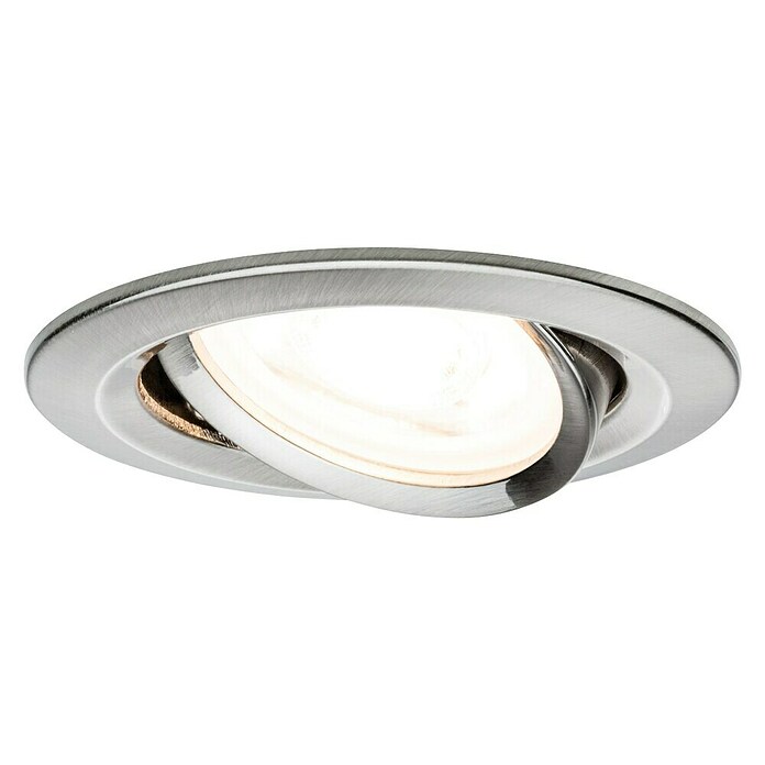 Paulmann Led-inbouwverlichtingset (6,5 W, Geborsteld ijzer, Diameter: 8,4 cm, 3 stk., GU10)