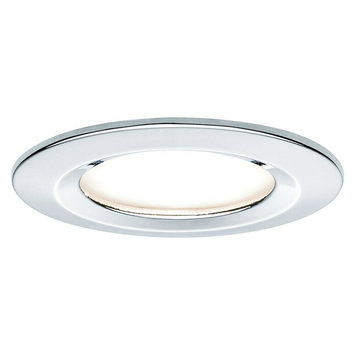 Paulmann Set de focos LED empotrables (6,5 W, Cromo, Diámetro: 7,8 cm, 3 uds.)