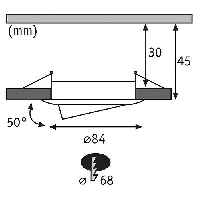Paulmann Uugradbena LED svjetiljka (6,5 W, Krom, Promjer: 8,4 cm, 3 kom)