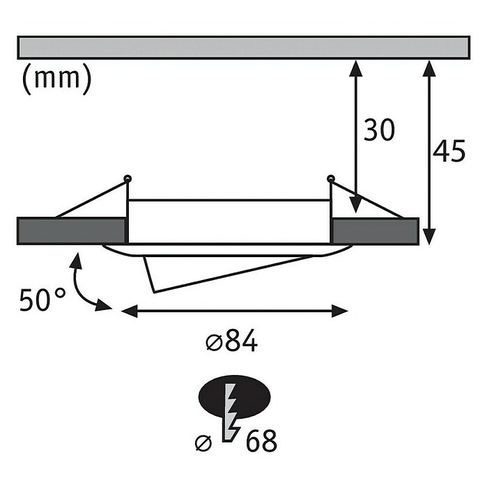 Paulmann Uugradbena LED svjetiljka (6,5 W, Aluminij, Promjer: 8,4 cm, 3 kom)