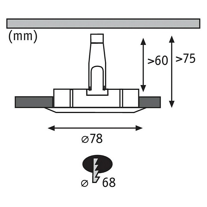 Paulmann Uugradbena LED svjetiljka (6,5 W, Krom, Promjer: 7,8 cm, 3 kom, IP44)