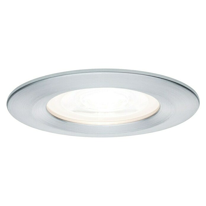 Paulmann Set de focos LED empotrables (6,5 W, Aluminio, Diámetro: 7,8 cm, 3 uds., IP44)