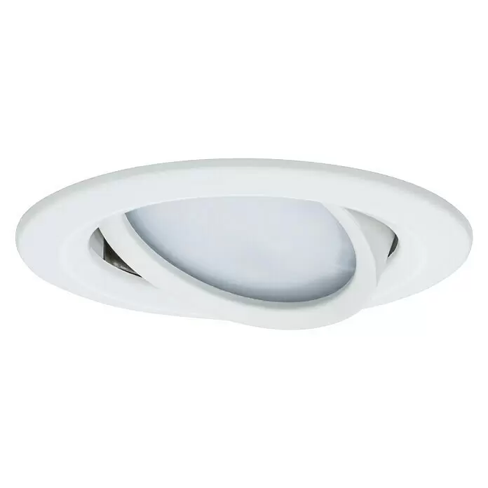 Paulmann Downlight LED empotrable Nova Plus Coin orientables - 6,8 W, Blanco, Diámetro: 8,4 cm - Vista ascendente