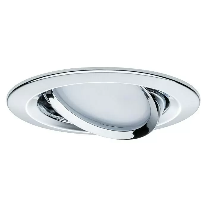 Paulmann Downlight LED empotrable Nova Plus Coin orientables - 6,8 W, Cromo, Diámetro: 8,4 cm - Vista ascendente