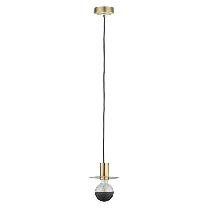 Paulmann Pendelleuchte Stian - Messing, 150 cm, 20 W, E27 - Elegante Pendelleuchte mit goldfarbenen Akzenten und einer dekorativen Glühbirne, die jedem Raum einen modernen Touch verleiht.