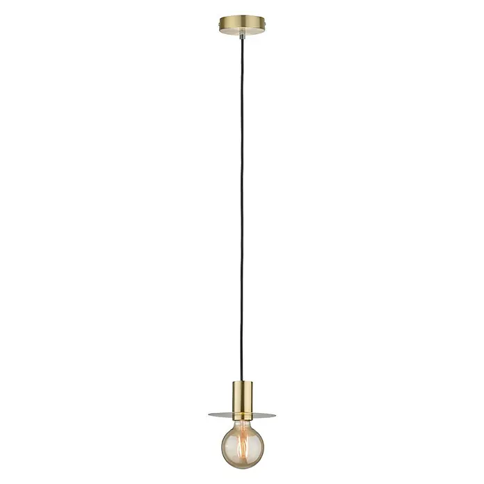 Paulmann Pendelleuchte Stian - Messing, 150 cm, 20 W, E27 - Elegante Pendelleuchte mit goldfarbenen Akzenten und einer warm leuchtenden Glühbirne, die jedem Raum einen Hauch von Stil verleiht.