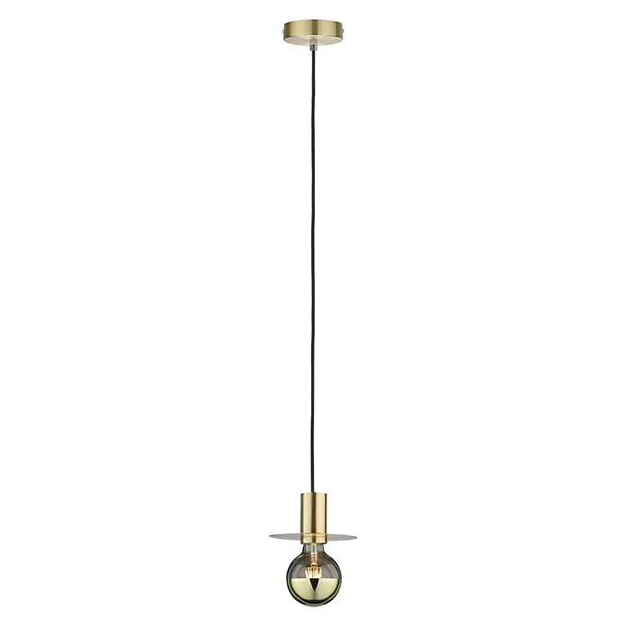 Paulmann Pendelleuchte Stian - Messing, 150 cm, 20 W, E27 - Elegante Pendelleuchte mit goldenem Finish und einer dekorativen Glühbirne. Ideal für modernes Ambiente und stimmungsvolle Beleuchtung.
