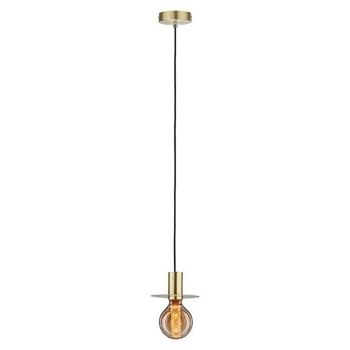 Paulmann Pendelleuchte Stian - Messing, 150 cm, 20 W, E27 - Elegante Pendelleuchte mit goldener Fassung und einer dekorativen Glühbirne, die ein warmes, einladendes Licht spendet.