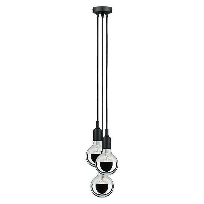 Paulmann Neordic Viseća svjetiljka (3 x 20 W, Crna, Visina: 200 cm)