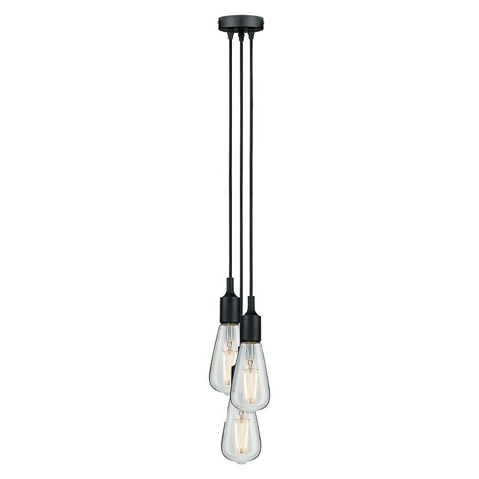 Paulmann Neordic Viseća svjetiljka (3 x 20 W, Crna, Visina: 200 cm)