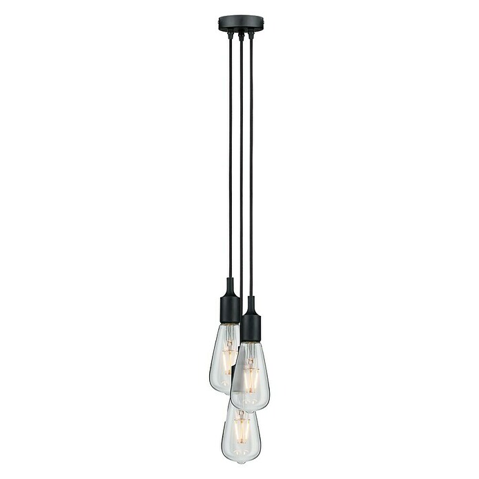 Paulmann Neordic Viseća svjetiljka (3 x 20 W, Crna, Visina: 200 cm)