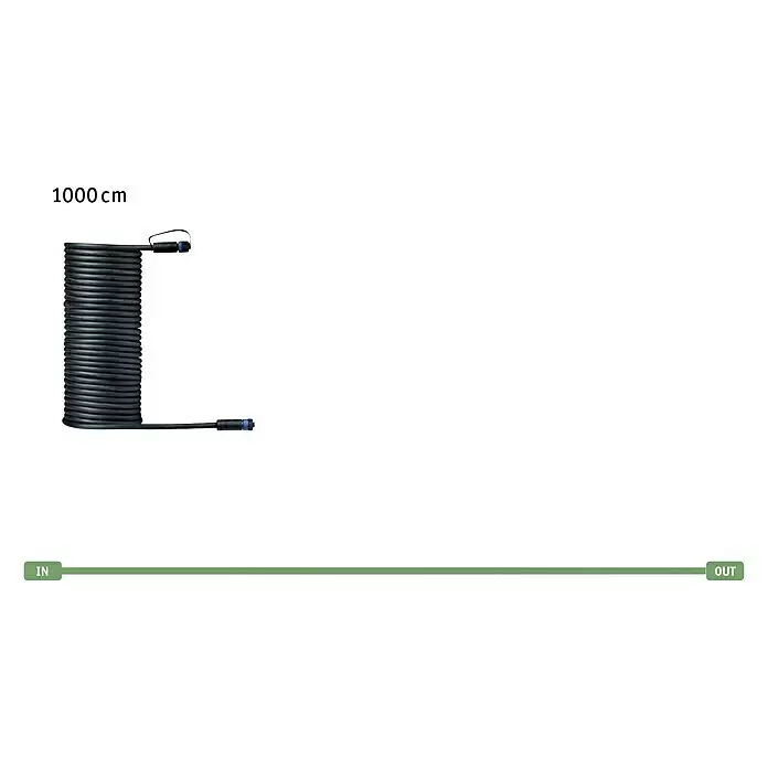 Paulmann Plug & Shine Verbindungskabel - Länge: 10 m, IP68