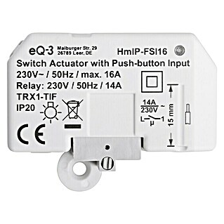 Homematic IP Funkschalter HmIP-FSI16 (Unterputz, 230 V/50 Hz, 16 A, 3.220 W)