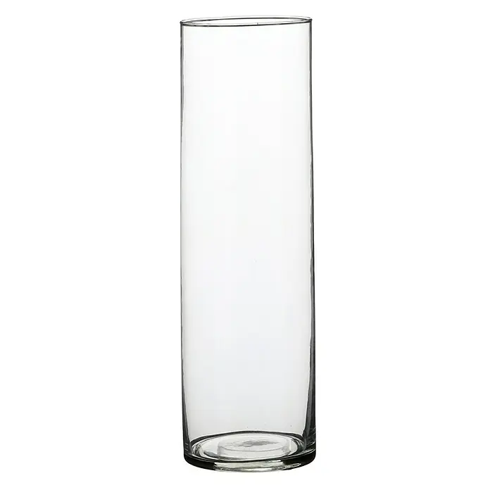 Jarrón Carly - Ø x Al: 9 x 30 cm, Vidrio, Transparente - Un jarrón de vidrio transparente y elegante, perfecto para arreglos florales, que aporta un toque de elegancia a cualquier habitación.
