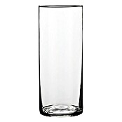 Jarrón de vidrio redondo Carly (Ø x Al: 12 x 30 cm, Transparente)