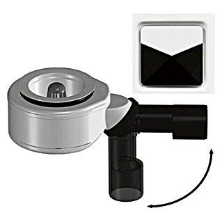 Polypex Duschwannenablauf Plano (90 mm, DN 40/DN 50, Chrom)