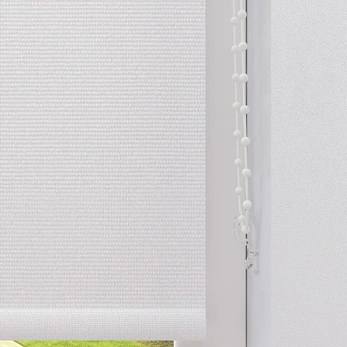 Expo Ambiente Verdunkelungsrollo - B x H: 160 x 275 cm, Weiß, Uni - Weiße Rollos mit Kettenzug zur einfachen Bedienung und Lichtsteuerung in Ihrem Zuhause.