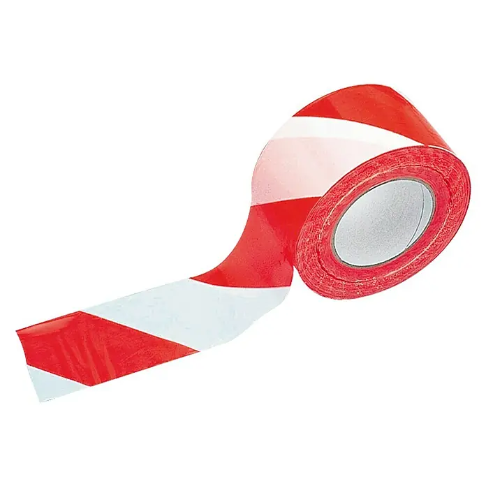 Dörner + Helmer Absperrkette Rot-weiß – 25 Meter, Langgliedrig, Polyethylen, Für Einfahrten & Parkplätze