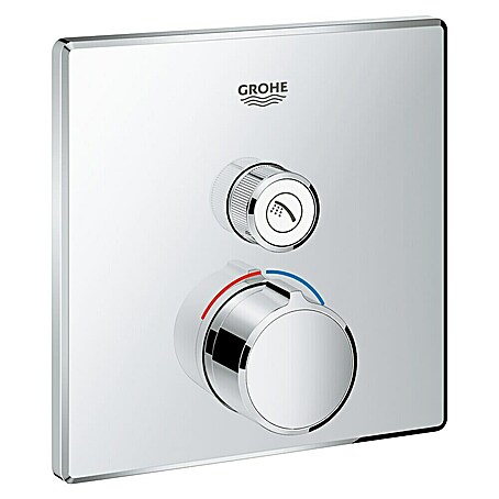 Grohe SmartControl UP-Brausearmatur (Anzahl Absperrventile: 1 Stk., Eckig, Chrom, Glänzend)