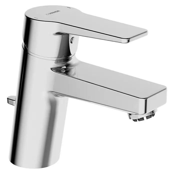 Hansa Twist Waschtischarmatur - Niederdruck, Mit Einhandbedienhebel, Chrom, Glänzend - Glänzende Chrom-Armatur mit modernem Design. Ideal für jedes Badezimmer und eine stilvolle Ergänzung für Ihr Waschbecken.