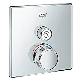 Grohe Grohtherm SmartControl UP-Thermostatarmatur (Anzahl Absperrventile: 1 Stk., Eckig, Chrom, Glänzend)