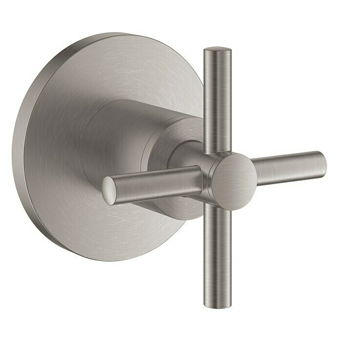 Grohe Atrio Unterputzventil OberbauKreuzgriff, Supersteel, Matt Front View