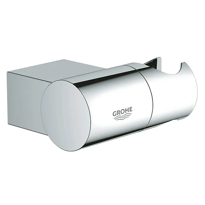 Grohe Rainshower Brausehalter - Kunststoff, Chrom - Grohe Duschhalter: Ein verchromter Duschkopfhalter mit einer klaren, modernen Formgebung für eine stilvolle Badezimmerausstattung.