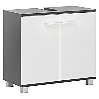 Riva Mueble de lavabo Stable (65 x 32,5 x 60 cm, Antracita, Blanco)