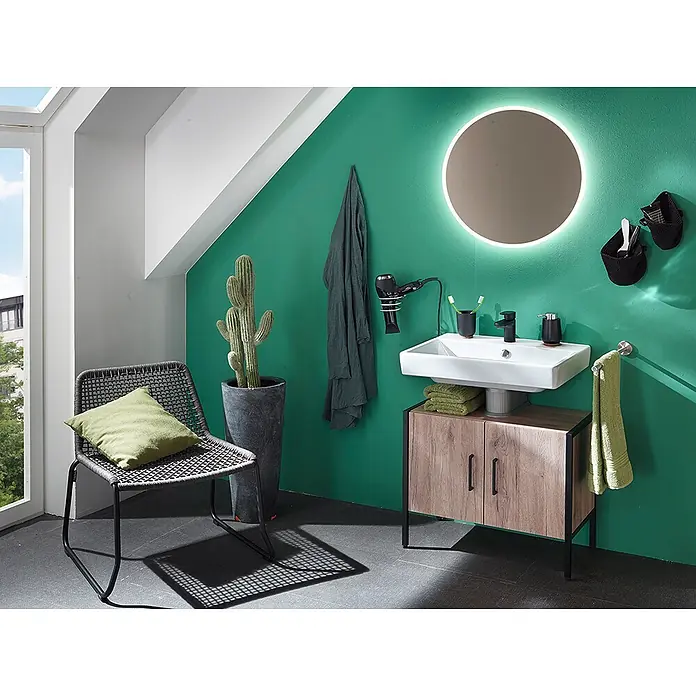Riva Waschtischunterschrank Metal - 66,2 x 36 x 56 cm, Sanremo Rustico, Matt - Stimmungsaufnahme
