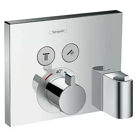 Hansgrohe  UP-Thermostatarmatur ShowerSelect mit Fixfit und Portereinheit