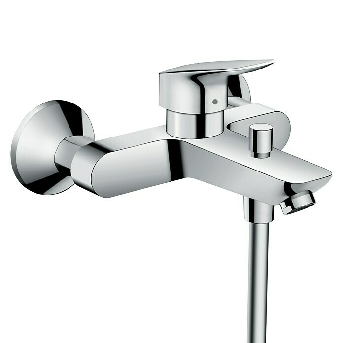 Hansgrohe Badewannenarmatur LogisChrom, Glänzend Front View