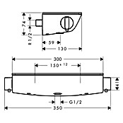 Hansgrohe Brausethermostat (Chrom, Glänzend)