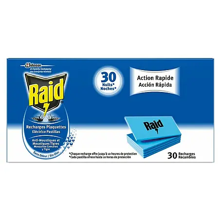 Raid  Producto anti-insectos recambio pastillas