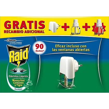 Raid  Producto anti-insectos eléctrico líquido REC eucalipto