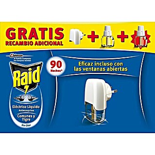Raid Producto anti-insectos eléctrico líquido REC (3 ud.)