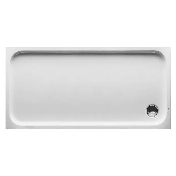 Duravit D-Code Duschwanne - L x B: 150 x 75 cm, Kunststoff, Weiß, Ohne Antirutsch-Oberfläche, Rechteckig - Rechteckige Duschwanne in Weiß mit Abfluss für moderne Badezimmer, ideal für ebenerdige Installation und stilvolles Design.