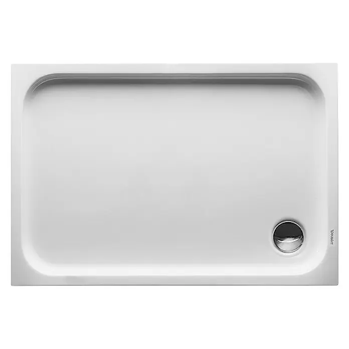 Duravit D-Code Duschwanne - L x B: 110 x 75 cm, Kunststoff, Weiß, Ohne Antirutsch-Oberfläche, Rechteckig - Rechteckige Duschwanne von Duravit in Weiß. Ein modernes und minimalistisches Design für Ihr Badezimmer.