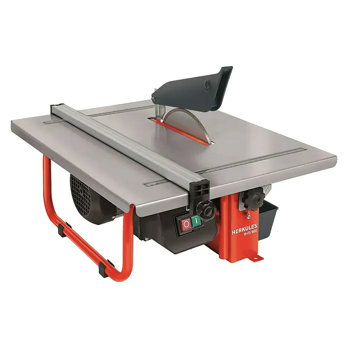 Herkules Elektro-Fliesenschneider H-FS 900 - 900 W, Schnitttiefe bei 90 °: 41 mm - Die Herkules H-FS 900 Fliesenschneidmaschine, ideal für präzise Schnitte. Robuste Bauweise für den professionellen Einsatz.